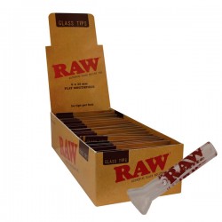 Raw Glass Tips Flat - 24/Display