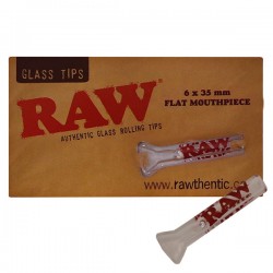 Raw Glass Tips Flat - 24/Display
