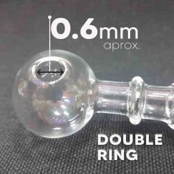 Pipa Cristal Double Ring 16cm