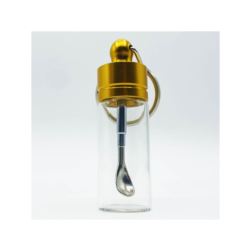Bote Cristal Cuchara Extensible llavero