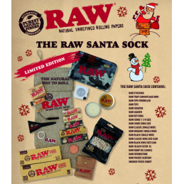 Raw Santa Sock Navidad