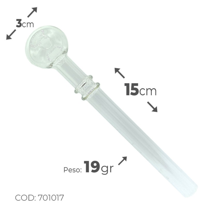 Pipa Cristal Double Ring 16cm