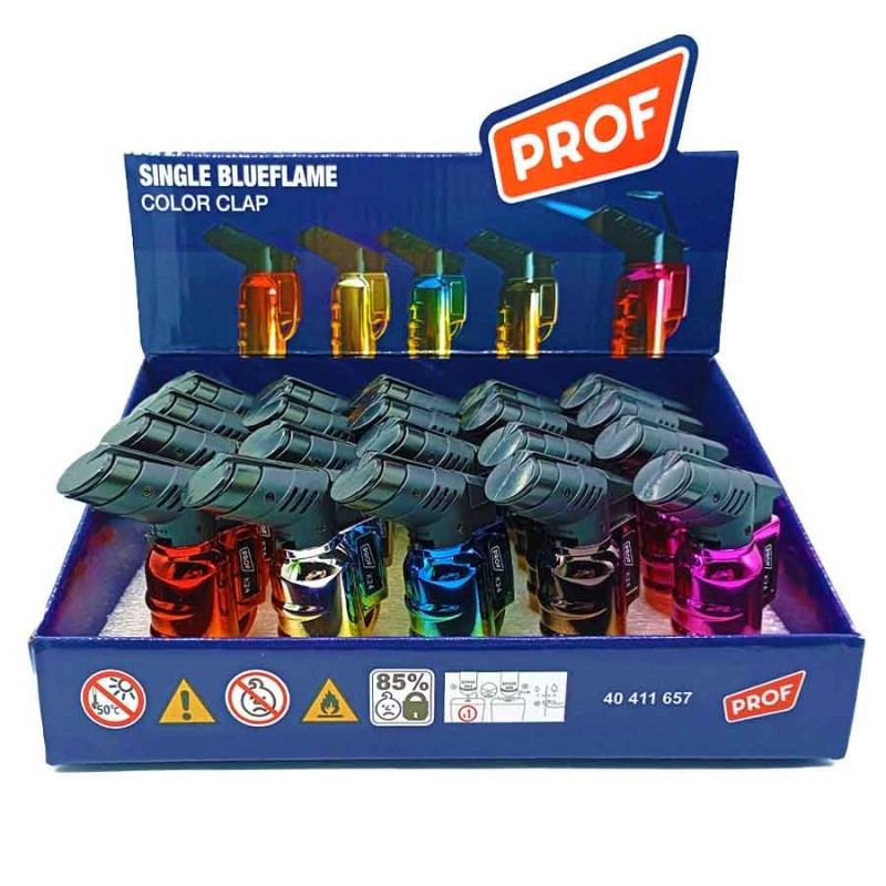 Mechero Prof Clap Anodized Blue DL20