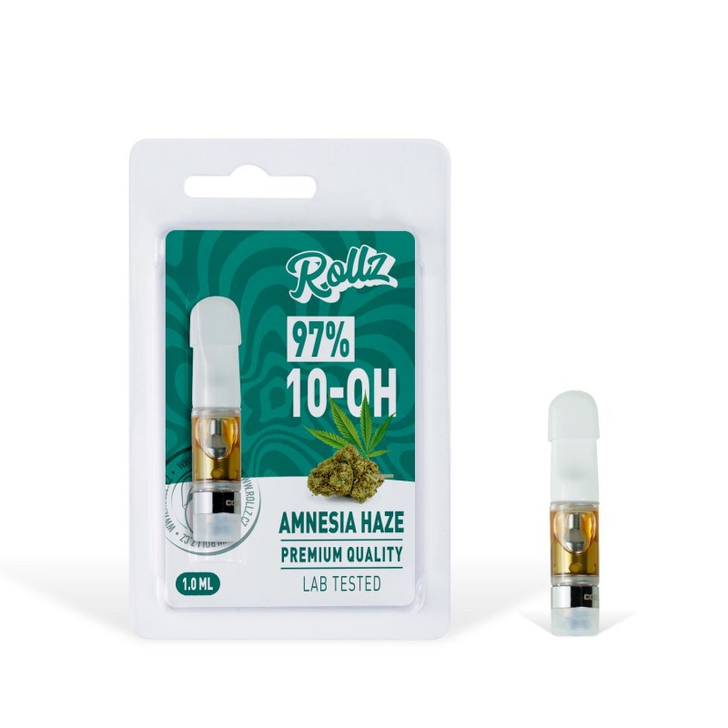 Cartucho Vape 10-OH 1ml 97% - Amnesia Haze. ROLLZ