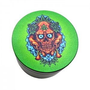 Grinder Aluminio Herbs Calavera 63mm/4 Partes