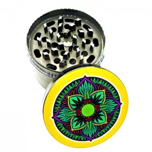Grinder Aluminio Herbs Mosaico 63mm/4 Partes