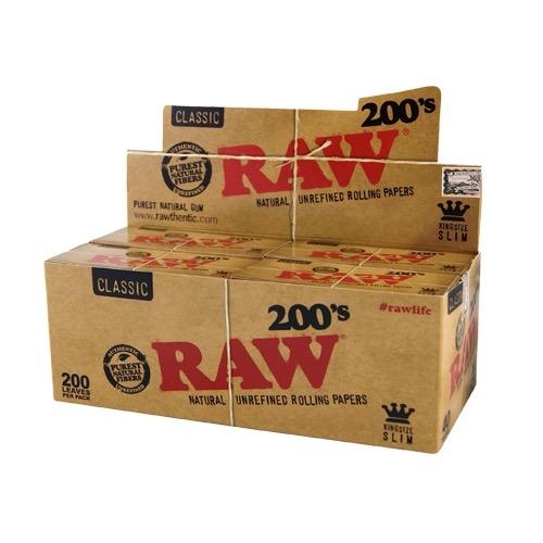 Raw 200 King Size Slim Classic 40/Display