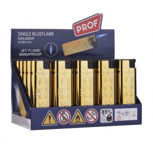 Mechero GoldBar Metal Case Jet Lighter/25 Unid.