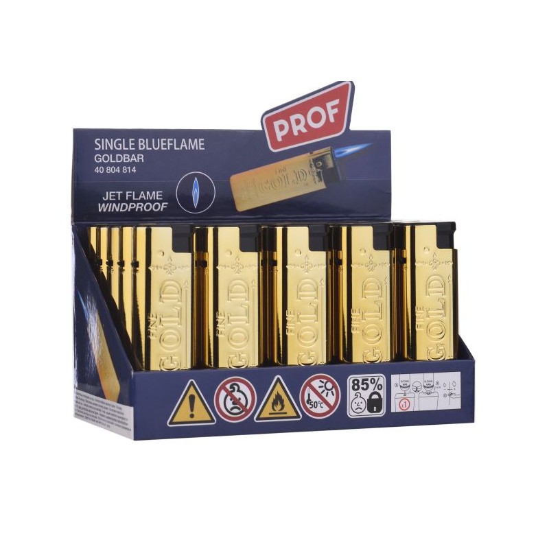 Mechero GoldBar Metal Case Jet Lighter/25 Unid.