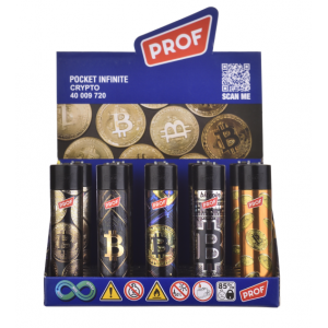 Mechero Crypto Refill Round Flint/25 unid.