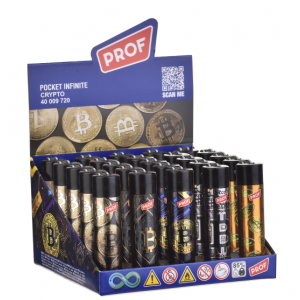 Mechero Crypto Refill Round Flint/25 unid.