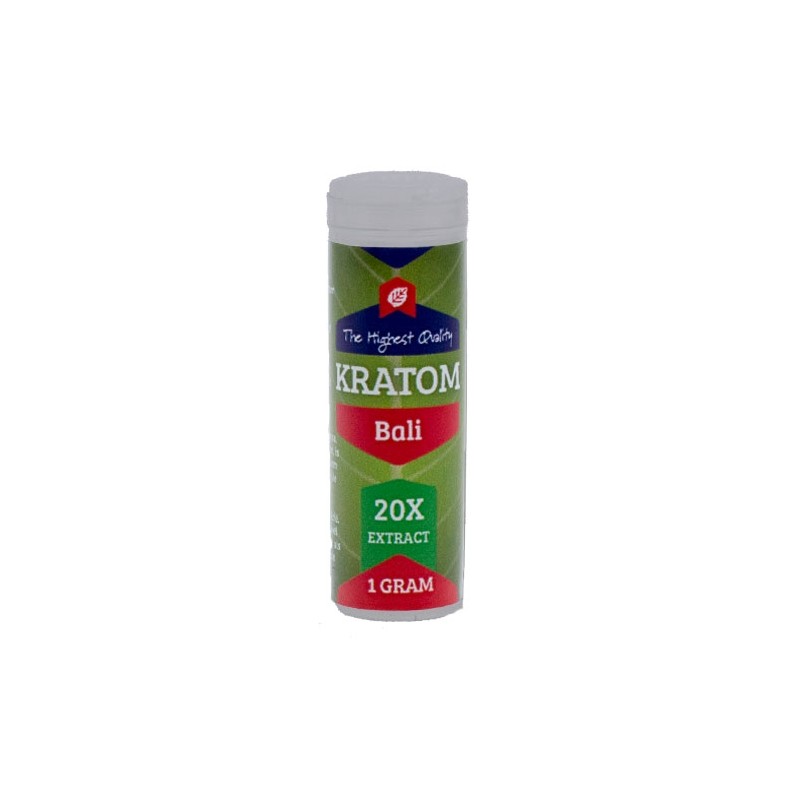 Kratom Red Bali 20X Extracto. 1gr