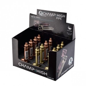 Pipa Metal Skull Champ High 8.5cm/Display 12unid.