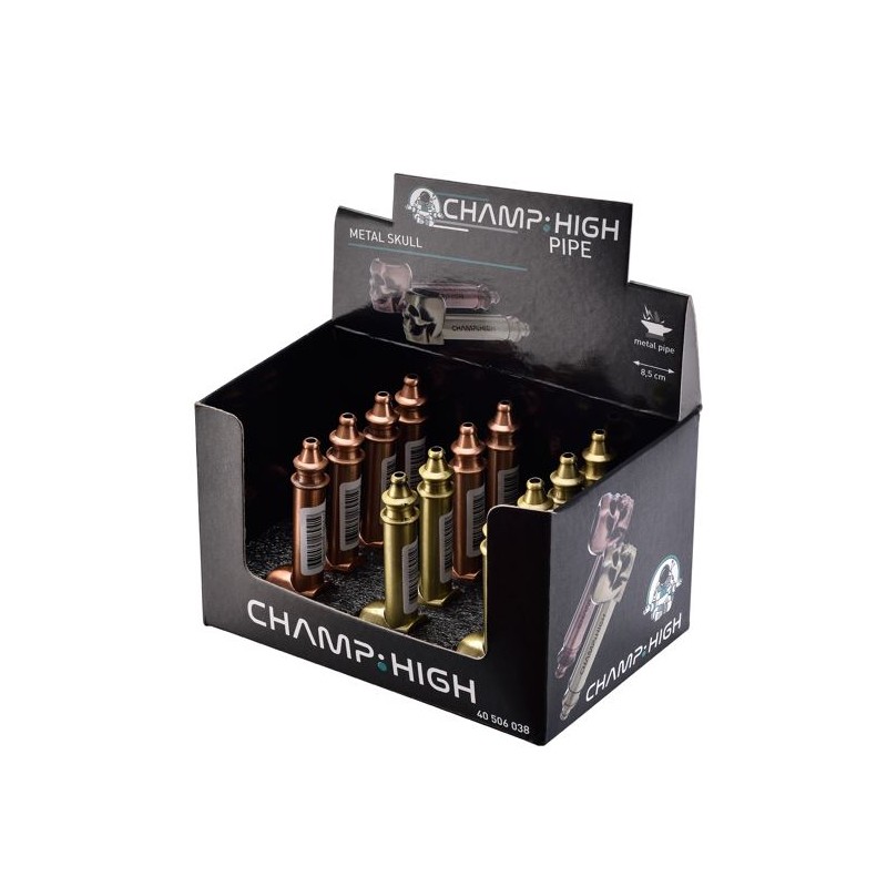 Pipa Metal Skull Champ High 8.5cm/Display 12unid.