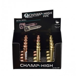 Pipa Metal Skull Champ High 8.5cm/Display 12unid.