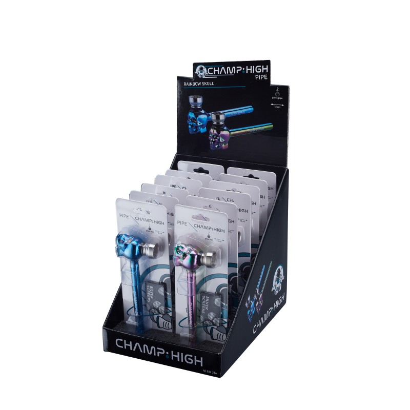 Pipa Rainbow Skull Champ High/12 Unidades
